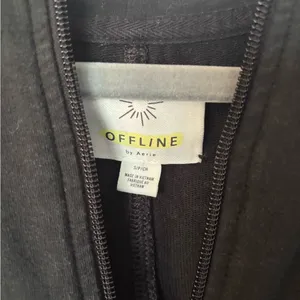 Aerie by Offline Black Zip-up Jacket Size Small thumbnail 2
