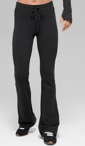 Alo Yoga Sway Bootcut Sweatpant Black S thumbnail 1