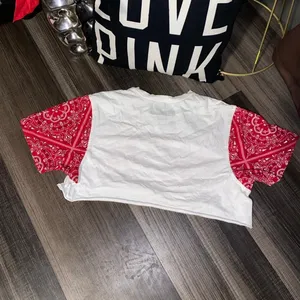 Bandanna rock revival crop tshirt thumbnail 2