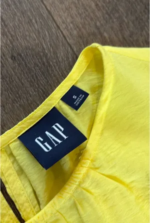 Yellow Gap Dress With Side Cutouts thumbnail 3