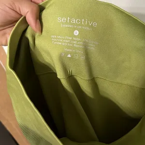 SET ACTIVE Sculptflex Seamless Lime Green Leggings thumbnail 7