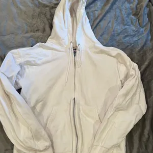 White Zip-Up Hoodie thumbnail 1