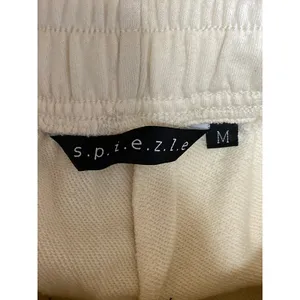 Spiezle Women's Cream Pineapple Rainbow High Rise Jogger Sweat Pants Size M thumbnail 5