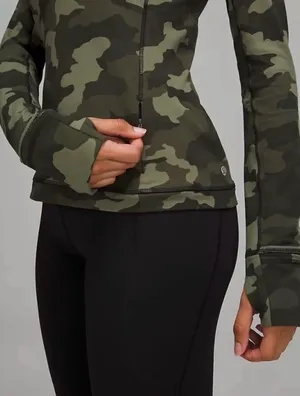 Lululemon Its Rulu Run Long Sleeve Shirt in Heritage 365 Camo Medium Olive Multi thumbnail 4