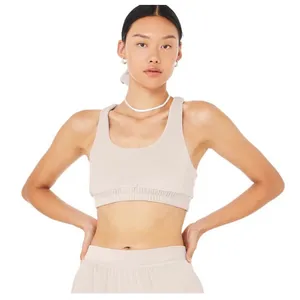 Alo Velour Glimmer Scoop Neck Bra Size XS Lightweight thumbnail 3