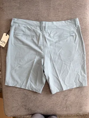 Billabong Crossfire Submersible 19" Hybrid Shorts – Men’s 38 – Light Blue/Blue Gray – Mid Length – NWT thumbnail 2
