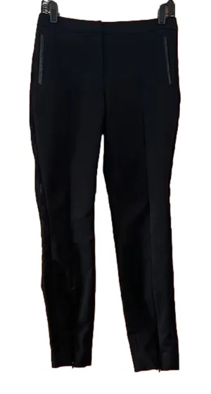 H&M Black Pants with Lace Accent Woman's Size 6 thumbnail 1