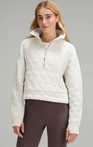 lululemon Scuba Oversized Quilted Half Zip Sweatshirt Size XS/S thumbnail 1