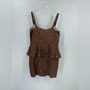Fanm Mon Helaina Floral Bow Front Sweetheart Neck Sheath‎ Peplum Mini Dress thumbnail 5