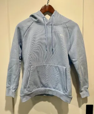 AYBL Women’s Satin Lined Fleece Hoodie Light Blue Size M thumbnail 1