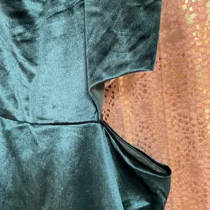 Lulus Cabaret cutie emerald green velvet cutout bodycon mini dress, size L NWT thumbnail 6