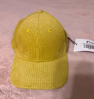 ZYIA Active Faith Corduroy Baseball Cap Yellow Adjustable One Size NWT thumbnail 1