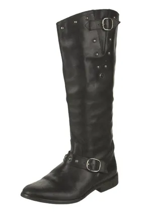 Golden Goose Kate Tall Studded Leather Moto Boots - Black - 38 thumbnail 11