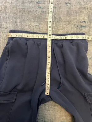 Nordstrom BP Blue Wide Leg Cargo Jogger Sweatpants Women's Size Small thumbnail 5