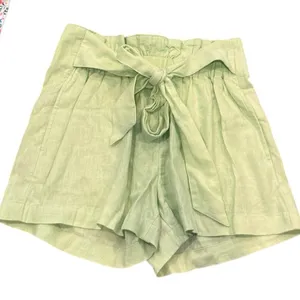 Abercrombie & Fitch Women Linen-Blend Pull-On Belted Shorts S NWT thumbnail 2