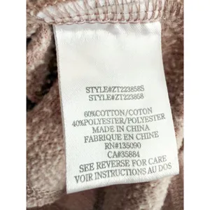 Z Supply | Oversized Half Zip Pullover Sweatshirt Mauve Pink | Sz M thumbnail 8