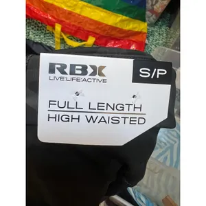 RBX Womens Size Small Full Length Legging Black Gray Camo Side Pockets High Rise thumbnail 13