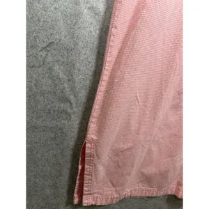 Vintage Mountain Lake Casuals Medium Overalls Dress Red Checkered Cotton Pockets thumbnail 13