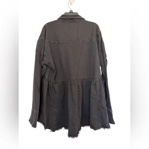 Fate brand black denim jacket‎ size Small thumbnail 3