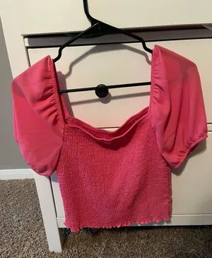Pink Puff Sleeve Too thumbnail 2