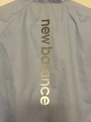 New Balance Full Zip Running Windbreaker Jacket Light Blue thumbnail 3