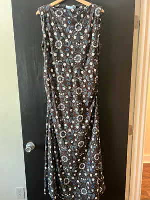 Brown Floral Dress thumbnail 3