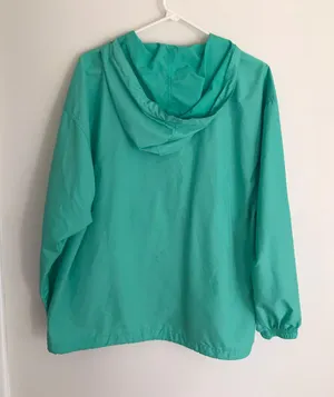 Charles River Apparel Teal Oversized Windbreaker thumbnail 2