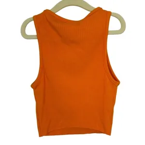 Naked Wardrobe Ribbed Crop‎ Tank Top Orange Racerback Sleeveless Size S thumbnail 8
