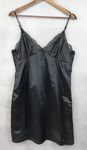H&M‎ Divided Womens Slip Dress Size S Babydoll Y2K Coquette Lingerie Goth Grunge thumbnail 1