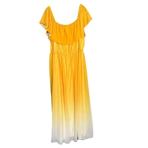 Lane Bryant Yellow Ombre Off The Shoulder Maxi Dress - 18/20 - Women's Plus Size thumbnail 7