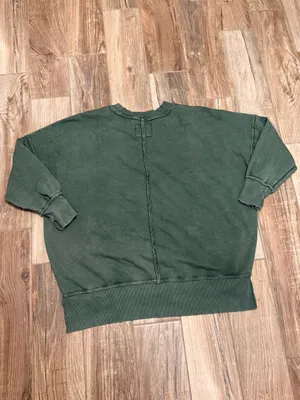 Aerie Oversize Green Sweatshirt thumbnail 3