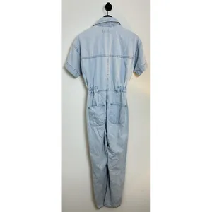 FREE PEOPLE Marci Denim Jumpsuit in Wash Clear Skies Size X-Small thumbnail 8