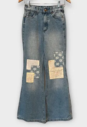 Billabong x Wrangler Patch Flare Jeans Size 25 thumbnail 4