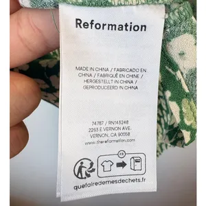 Reformation Green Floral Calix Dress Mento Summer Casual V Neck Sleeveless XS thumbnail 6