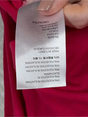 Anthropologie Bright Pink V Neck Dolman Sleeve Boxy Top thumbnail 5