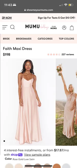 Show Me Your Mumu Bridesmaids Dress thumbnail 2