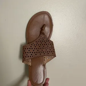 New York & Company Brown Slip On Sandals Size 8.5 thumbnail 2