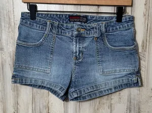 Vintage Y2k Aeropostale Denim Mini Shorts Womens Size 3/4 thumbnail 1