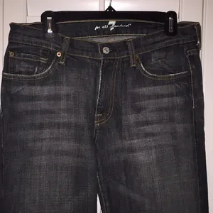 7 for all mankind Distressed Black Jeans Sz 31 thumbnail 2