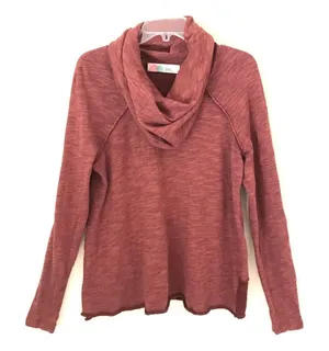 Free People‎ Beach two body rust cocoon cowl neck tunic top XS thumbnail 1
