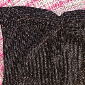 Divided Size L Gold Glitter Sweetheart Tube Top thumbnail 3