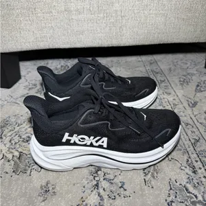 Hoka Clifton 10 running shoes black thumbnail 4