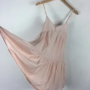 Urban Outfitters Harper Pink Tiered Lace-Up Babydoll Dress Small thumbnail 10