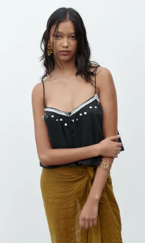 ZARA Beaded Top thumbnail 4