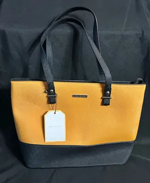 Amy Miller Women’s Two-Tone Orange & Black Tote Bag Purse NWT thumbnail 1