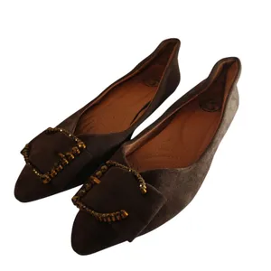 Y2K Brown toe Buckle flats Size 7.5 thumbnail 3