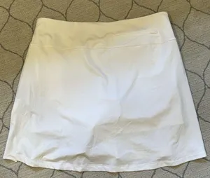 Nike Dri Fit Running Tennis Pickleball Skort White Pockets Size XL Standard Fit thumbnail 2
