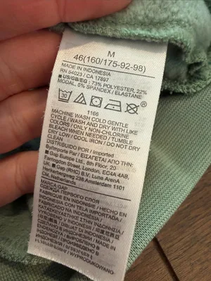 GAP Women’s Sage Green Crewneck Cropped Sweatshirt Size Medium - C54-045 thumbnail 3