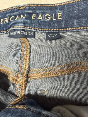 American Eagle Outfitters Indigo Flare Wide-Leg Jeans thumbnail 8