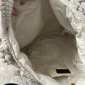 Zara Beige Knit Shoulder Bag thumbnail 3